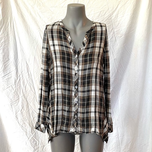 J. Jill Tops - J.Jill Long Sleeve Plaid Button Down Top, Size XS, Loose Flowy Fit